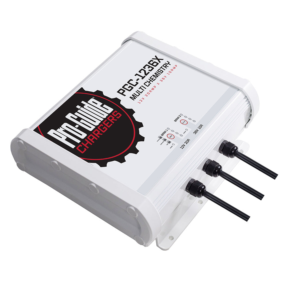 Pro-Guide PGC-1236X 2-Bank On-Board Battery Charger, 12V/36V 30A, IP68