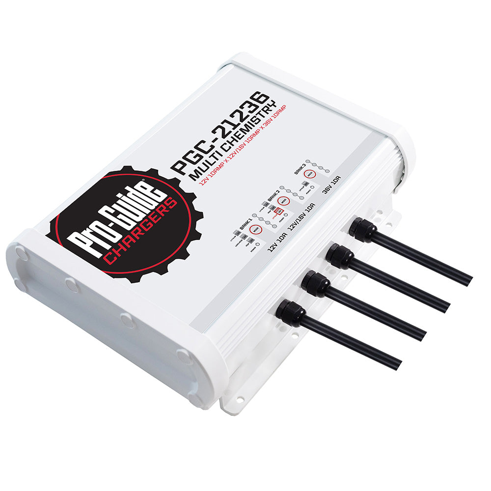 Pro-Guide PGC-21236 3-Bank On-Board Battery Charger, 30-Amp, IP68 Rated