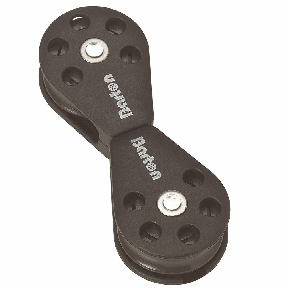 Barton Marine 30mm Back-to-Back Swivel Pulley Block, Made in UK