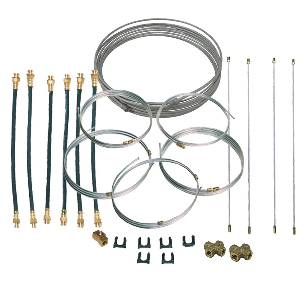 Load Rite Steel Brake Line Kit for Tri-Axle Trailer, with 14" Flex Hoses