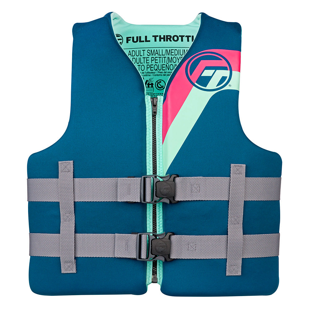 Full Throttle Adult Rapid-Dry Life Jacket, L/XL, Aqua