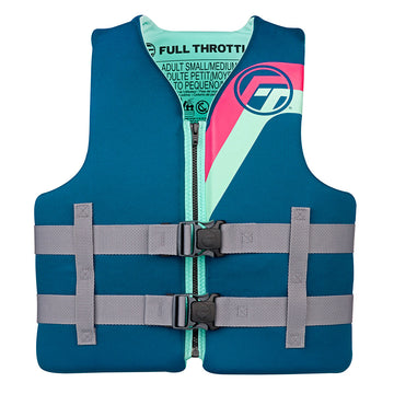 Full Throttle Adult Rapid-Dry Life Jacket, L/XL, Aqua
