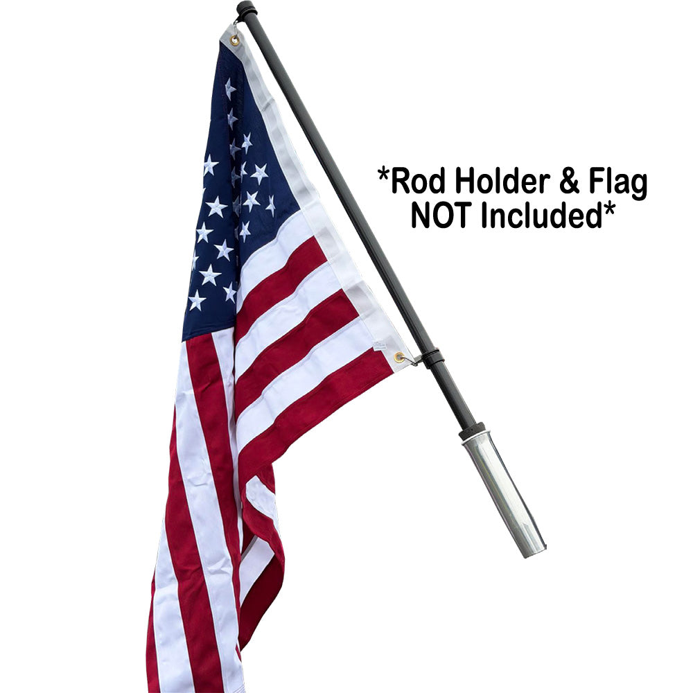 TACO Marine FP-0125-CF54 Carbon Fiber Flag Pole, 54", J-Lock System