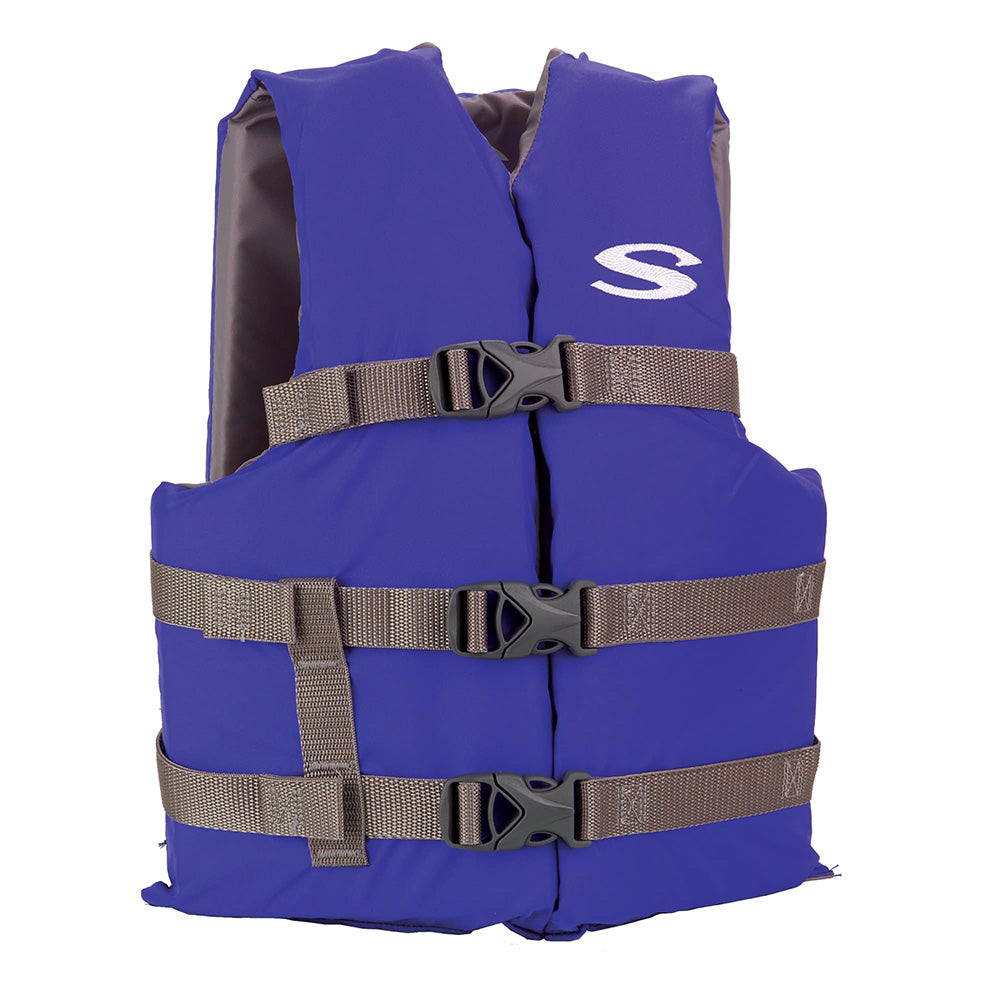 Stearns 2158937 Adult USCG Type III Life Vest, Blue, Standard Fit