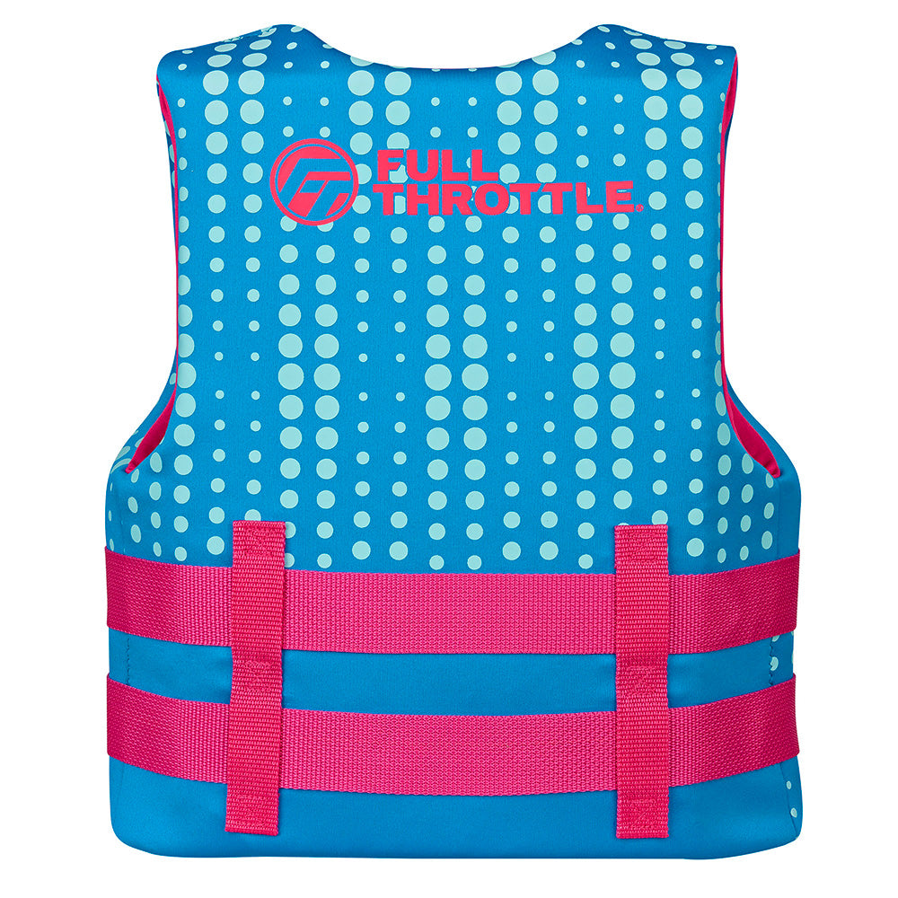 Full Throttle Youth Rapid-Dry Life Jacket - Aqua