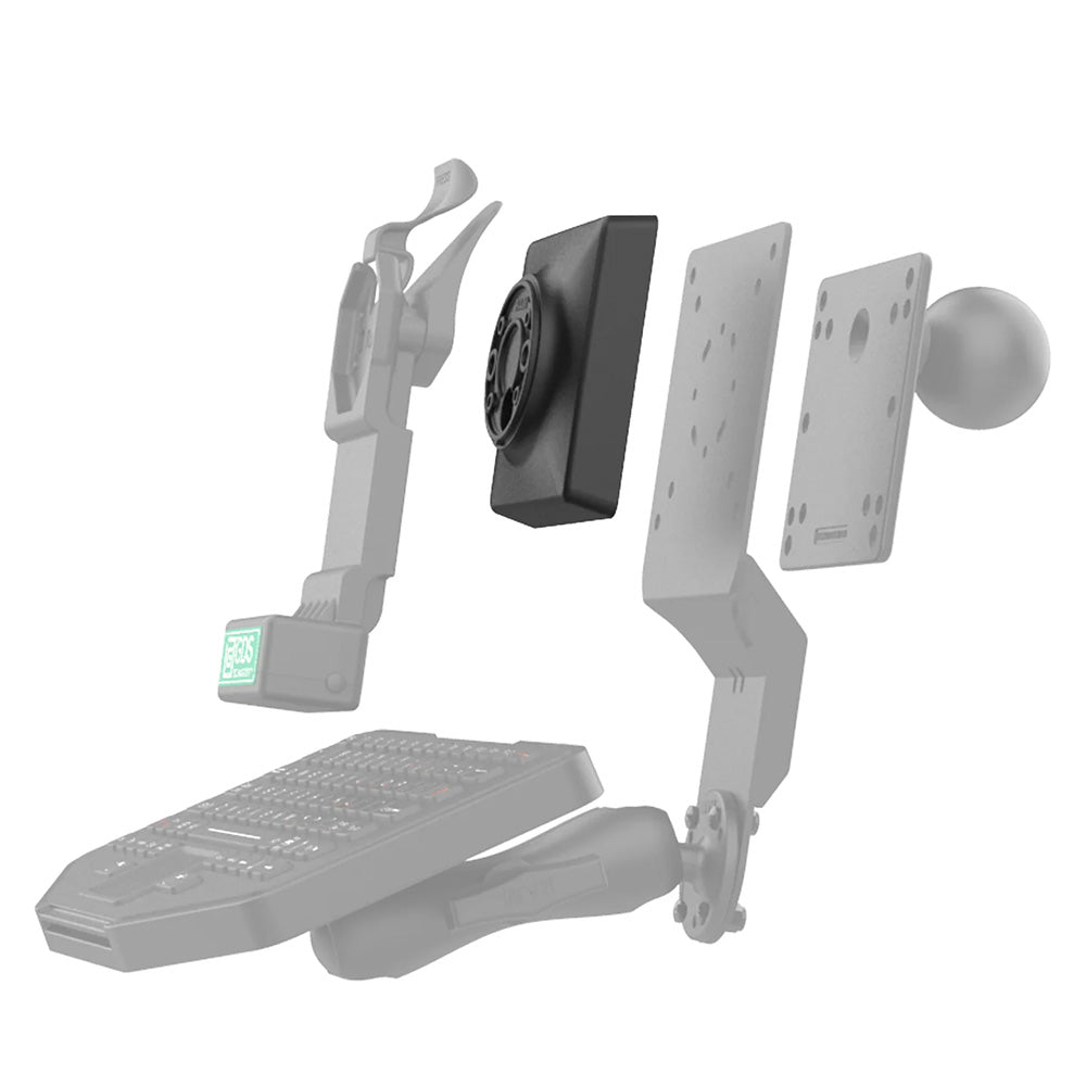 RAM Mounting Systems VESA-to-AMPS Adapter Plate, 100 mm and 75 mm, RAP-DOCK-D10VU