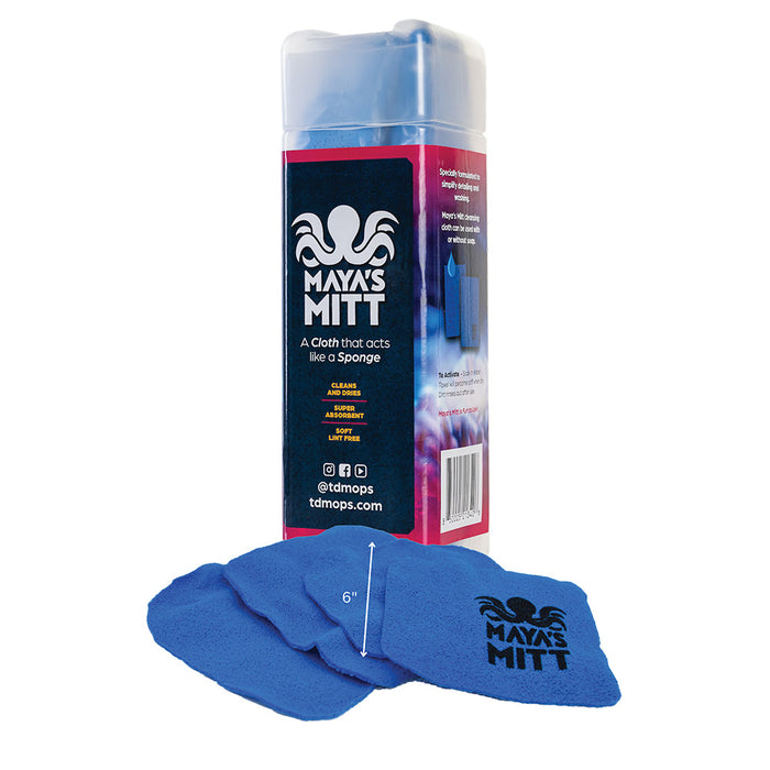 TD Mop Maya's Mitt Detailing Sponge Cloth, 6" x 6" (4-Pack)