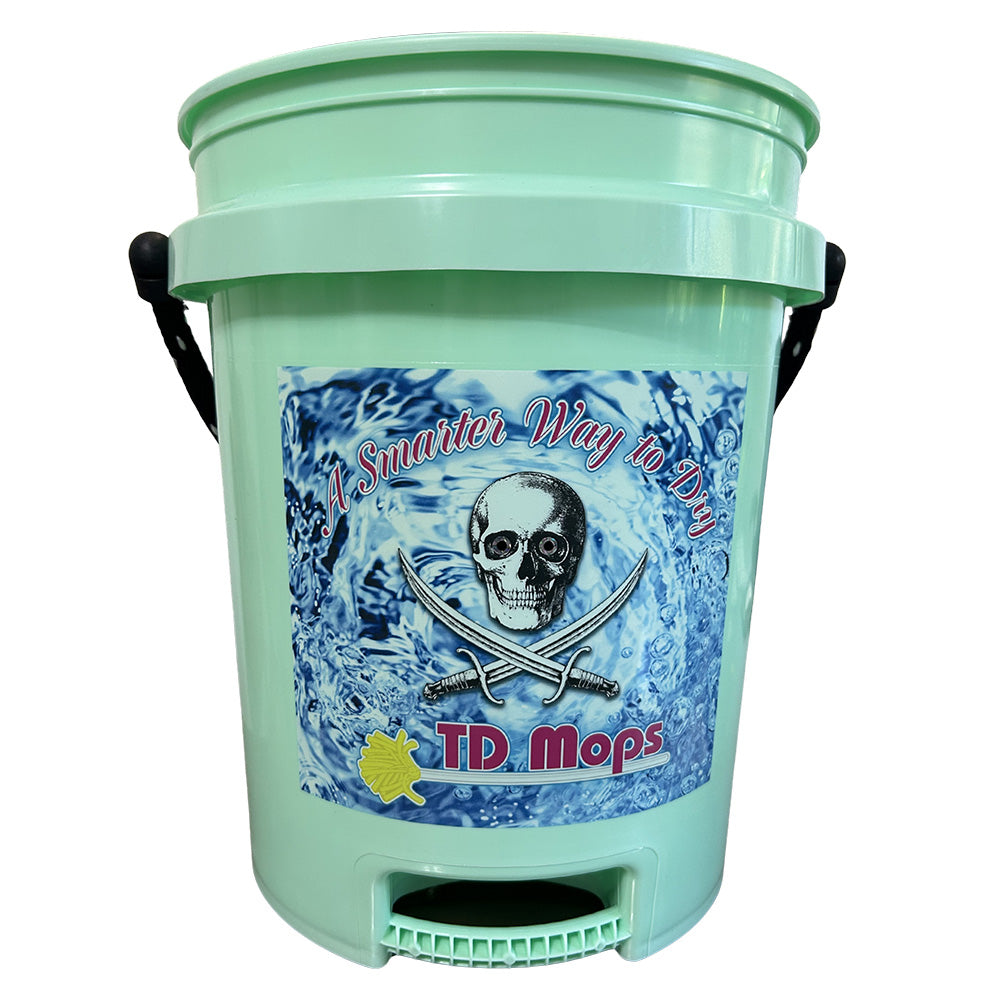 TD Mop Grip Bucket, 5 Gallon – Teal Green