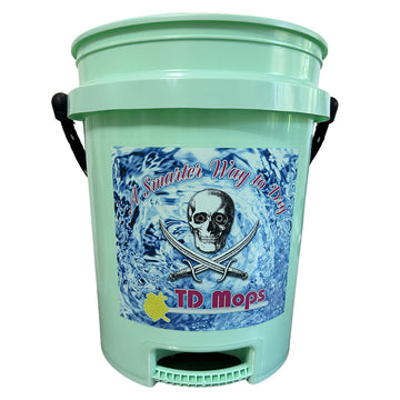 TD Mop Grip Bucket, 5 Gallon – Teal Green