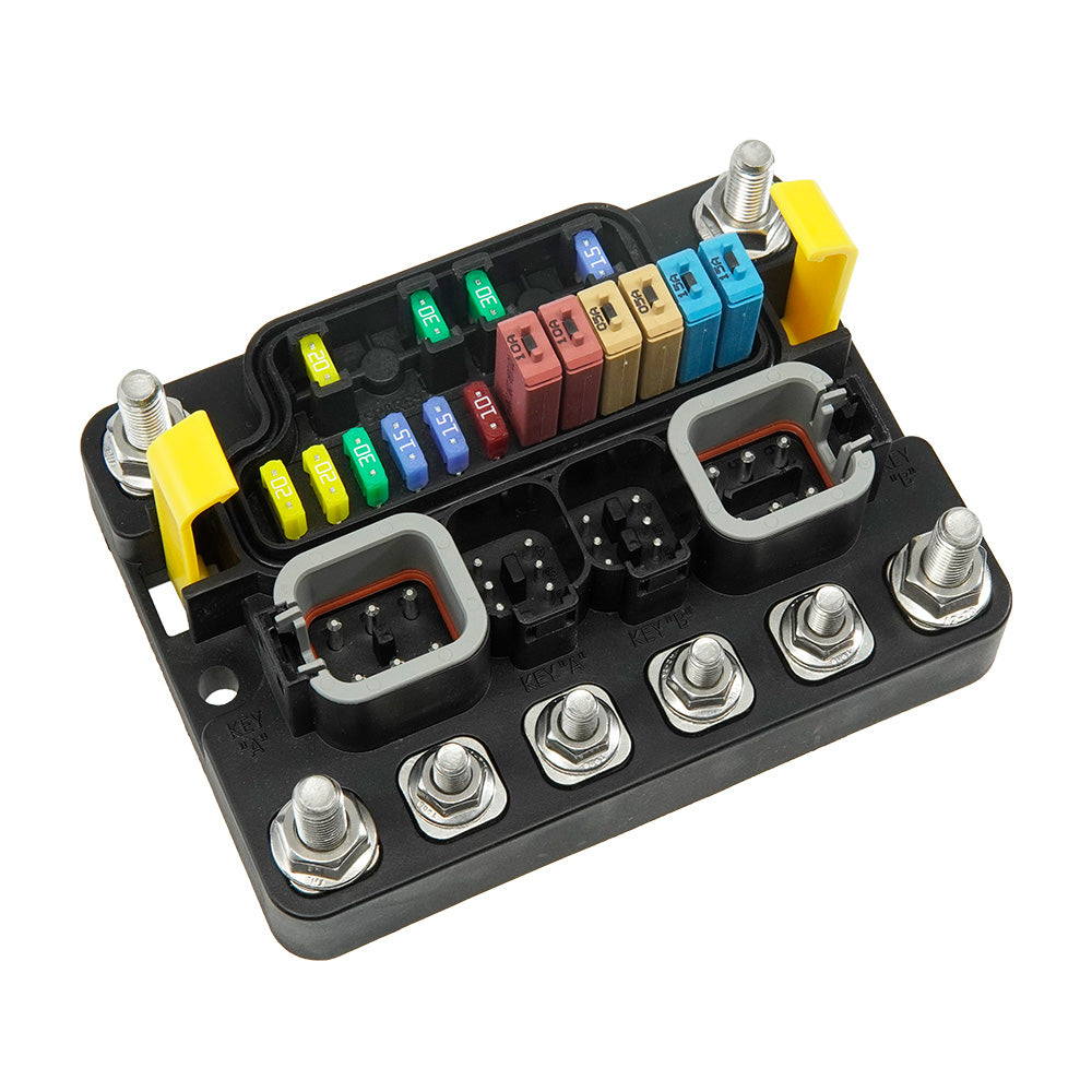 Egis Mobile Electric MT Series 12-Position Sealed Fuse Block with Ground Busbar (3412)