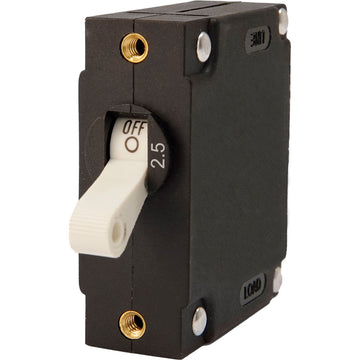 Egis Mobile Electric A-Series Panel Mount Circuit Breaker, Single Pole 2.5A