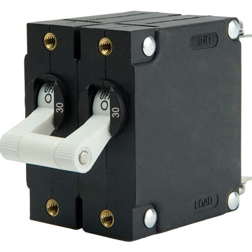 Egis Mobile Electric A Series Dual Pole 30A Toggle Circuit Breaker