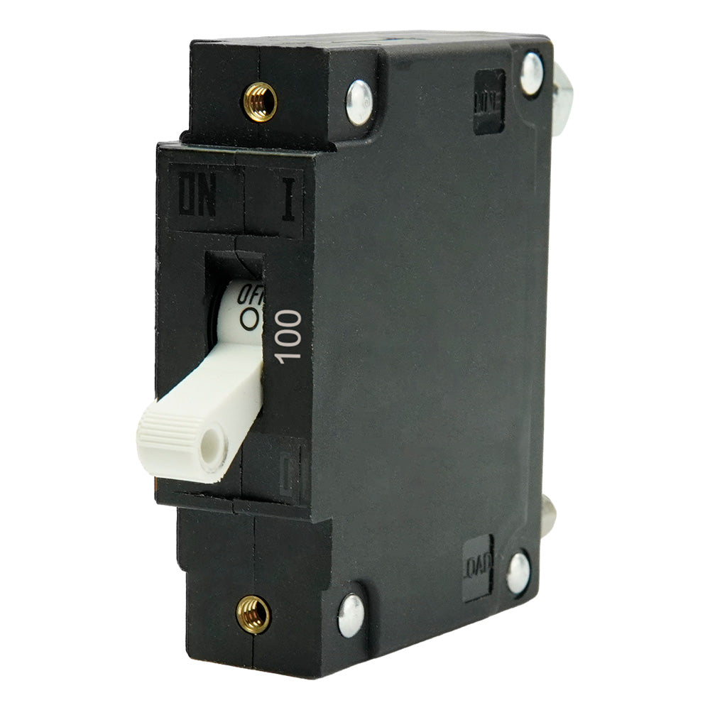 Egis Mobile Electric C Series 100A Single Pole Toggle Panel Mount Circuit Breaker, 3501-100