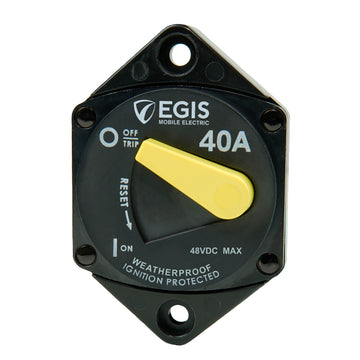 Egis Mobile Electric 87 Series 40A Panel Mount Circuit Breaker