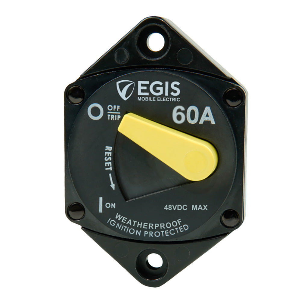 Egis Mobile Electric 87 Series 60A Panel Mount Circuit Breaker