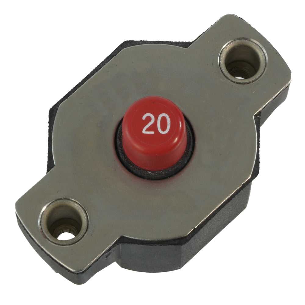 Egis Mobile Electric 20A Push Button Circuit Breaker, 32 Vdc