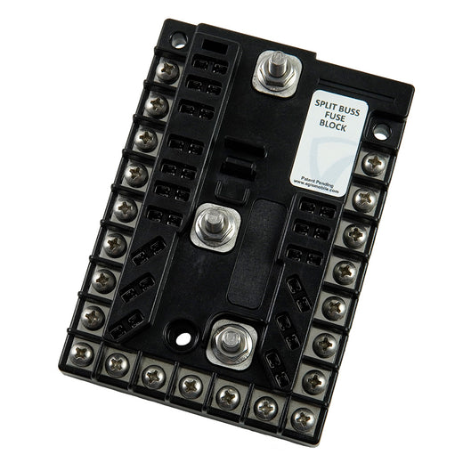 Egis Mobile Electric 8033 Split Buss Fuse Block, 13-Circuit + Ground, 200A