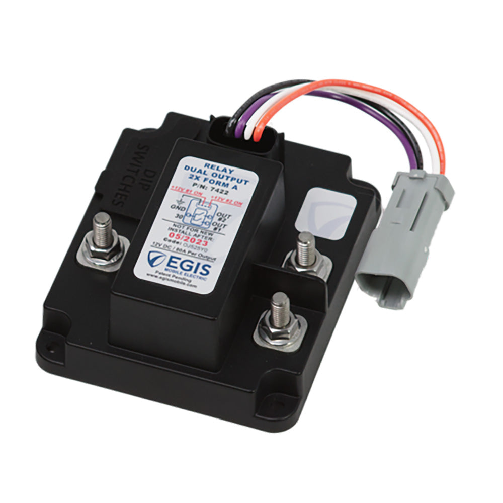 Egis Mobile Electric TH3 Dual Relay, 12V, 2 x 80A