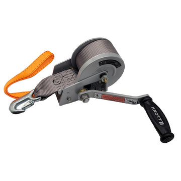 Load Rite Single-Speed Trailer Winch, 900 lbs Capacity with 12 ft. Strap
