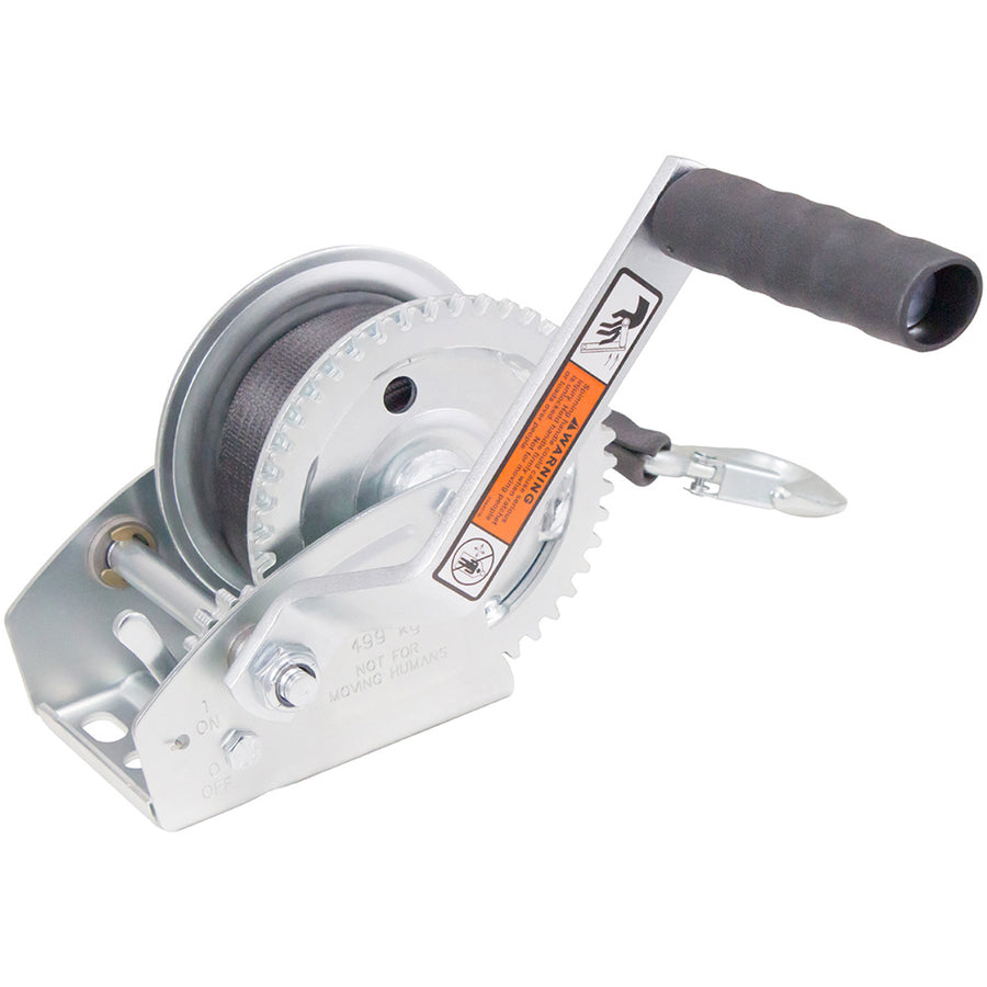 Load Rite 1100 lb. Single-Speed Trailer Winch with 20 ft. Strap