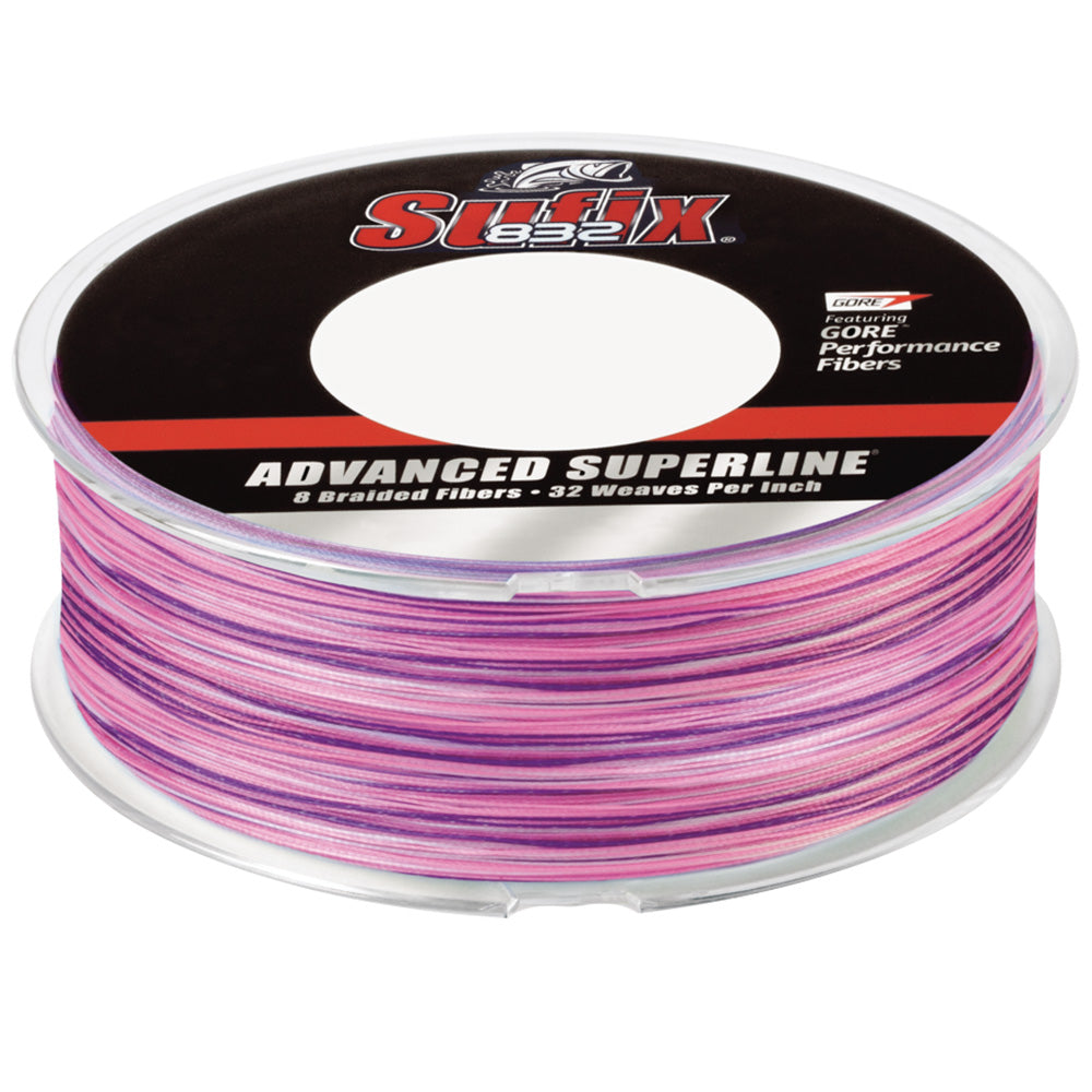 Sufix 832 Advanced Superline Braided Fishing Line, 30 lb, 600 yd, Sunrise