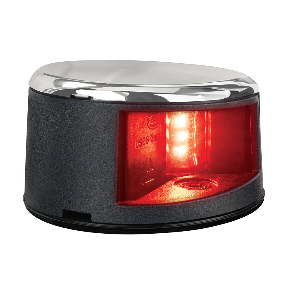 Hella Marine NaviLED Gen II Port Deck Mount Navigation Lamp, Stainless Steel