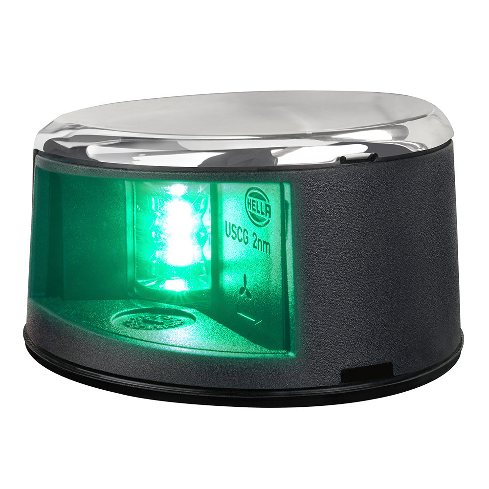 Hella Marine NaviLED Gen II Starboard Deck Mount Navigation Lamp, Stainless Steel, 017910311
