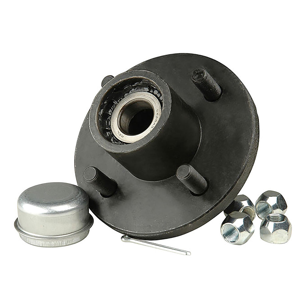 C.E. Smith Painted Trailer Hub Kit, 4 x 4 in. Bolt Circle, 1 in. Straight Spindle