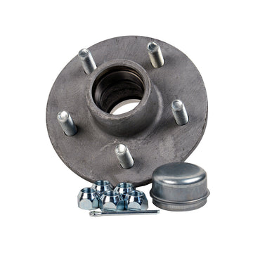 C.E. Smith Galvanized Hub Kit, 5 x 4-1/2 in. Bolt Circle, 1 in. Straight Spindle