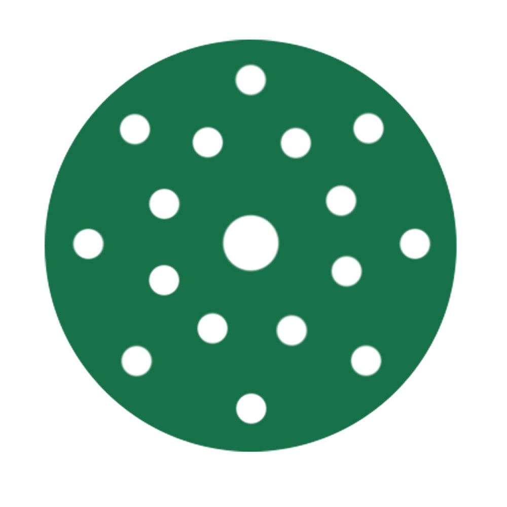 RUPES PROCUT Film Abrasive Discs, 125 mm, 17-Hole, P320, Box of 50