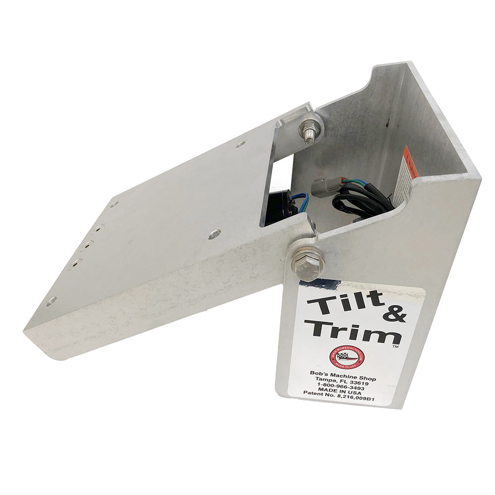 Bob’s Machine Action Series Hydraulic Tilt & Trim for Clamp-On Motors, Silver, Up to 30 HP