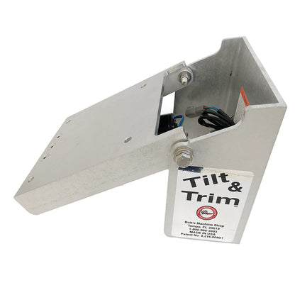 Bob’s Machine Action Series Hydraulic Tilt & Trim for Clamp-On Motors, Silver, Up to 30 HP