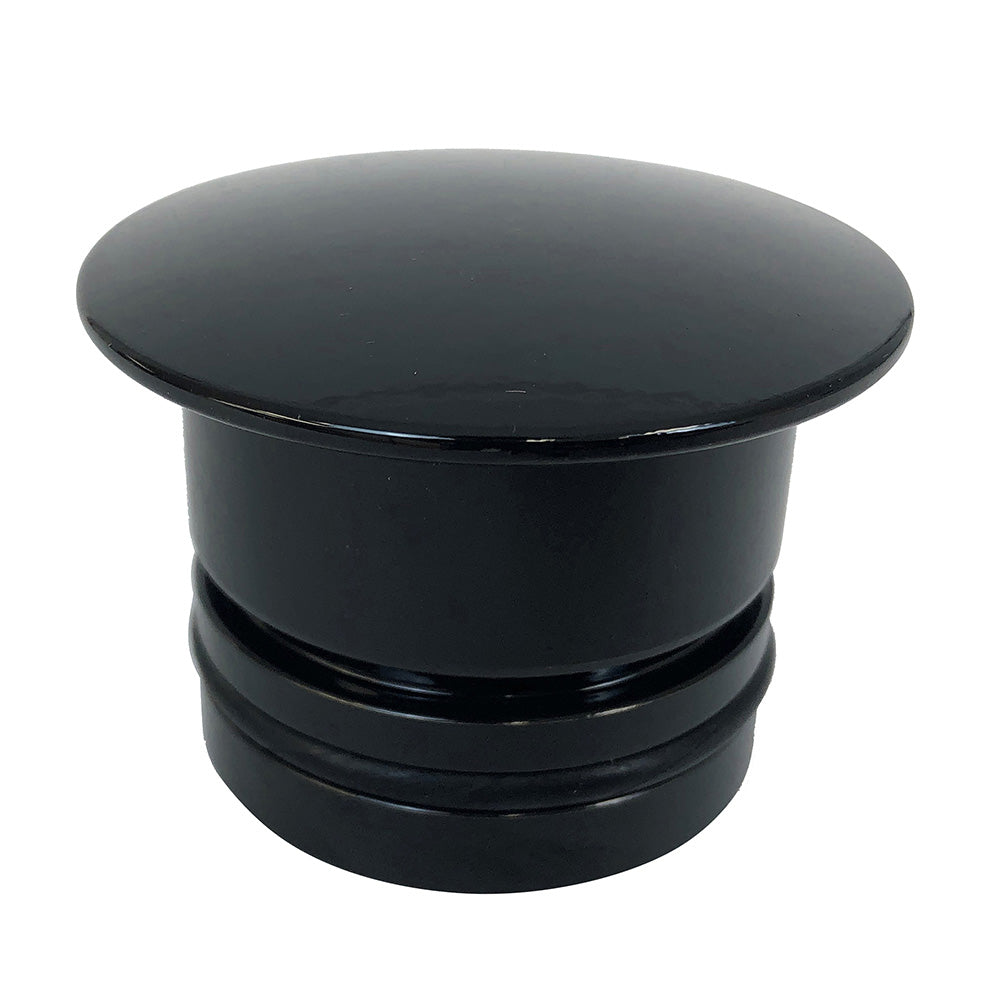 Bob's Machine Black Pedestal Seat Deck Plug, 1.77 in. Hole, 311-000001-PCGBLK