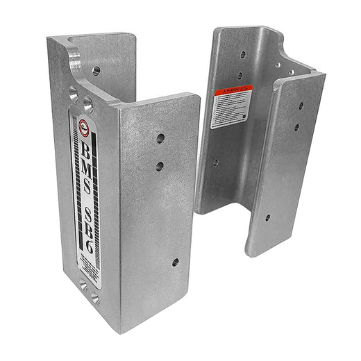 Bob's Machine 6 in. Fixed Setback Brackets with 1.5 in. Built-In Lift, Silver