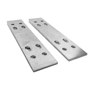 Bob's Machine Reversible Transom Wedges, 2 Degrees, Aluminum Finish
