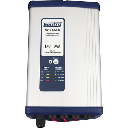 Sentry Voyager 12V 25A 3-Bank Marine Battery Charger, SV1225/3XJ