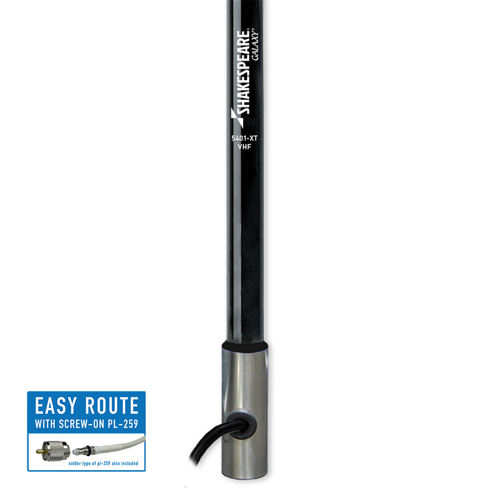 Shakespeare 5401-XT Galaxy 4' VHF Marine Antenna, 3dB Gain