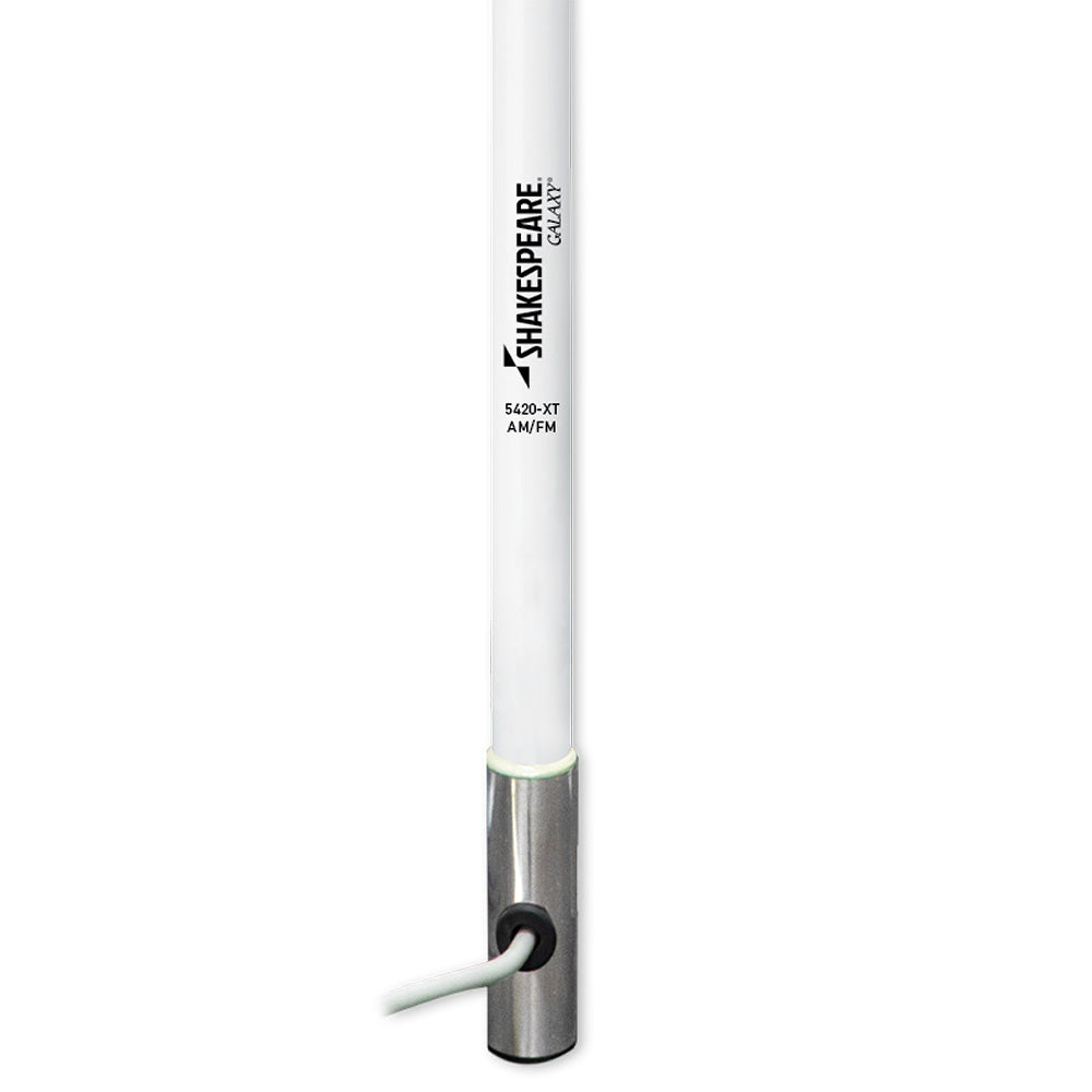 Shakespeare Galaxy 5420-XT AM/FM Antenna, 4-Foot Fiberglass with 5-Year Warranty