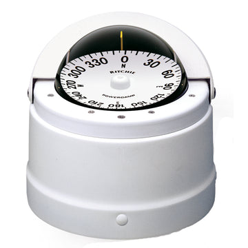 Ritchie Navigator DNW-200 Binnacle Mount Compass, White – Made in USA