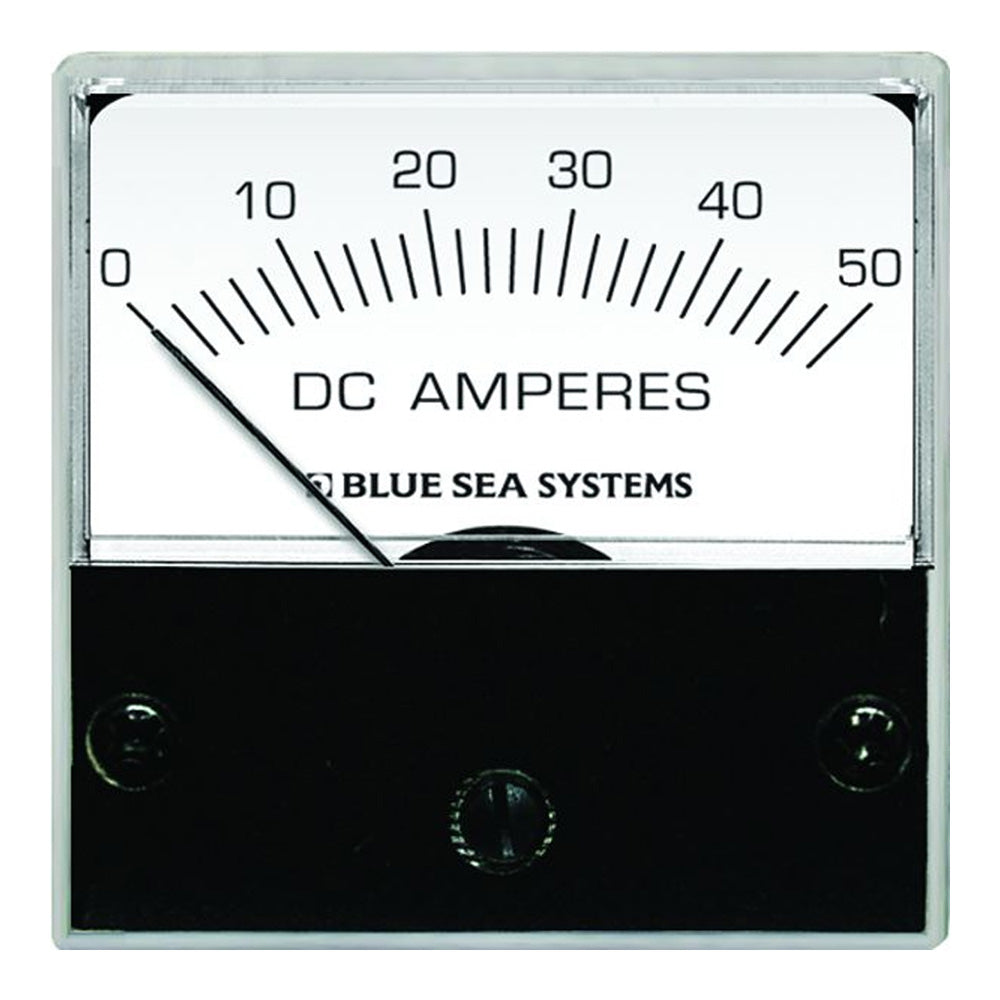 Blue Sea Systems DC Analog Micro Ammeter, 0-50A DC, 2" Face