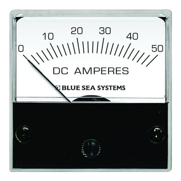 Blue Sea Systems DC Analog Micro Ammeter, 0-50A DC, 2" Face