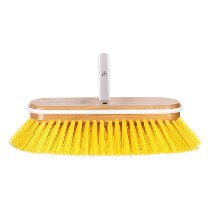 Shurhold 10 in. Medium-Bristle Deck Brush with Yellow Polystyrene Bristles