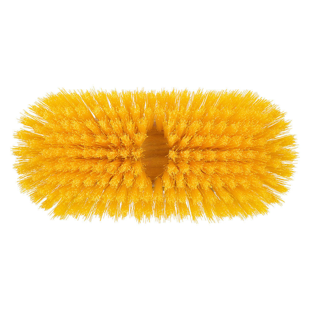 Shurhold 10 in. Medium-Bristle Deck Brush with Yellow Polystyrene Bristles