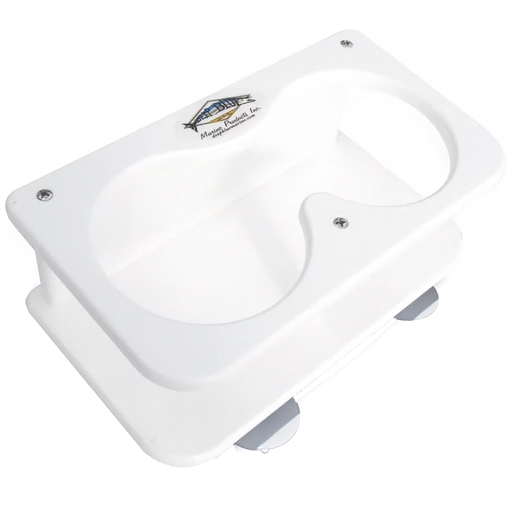 Deep Blue Marine SMDH Double Drink Holder, Marine-Grade Polymer