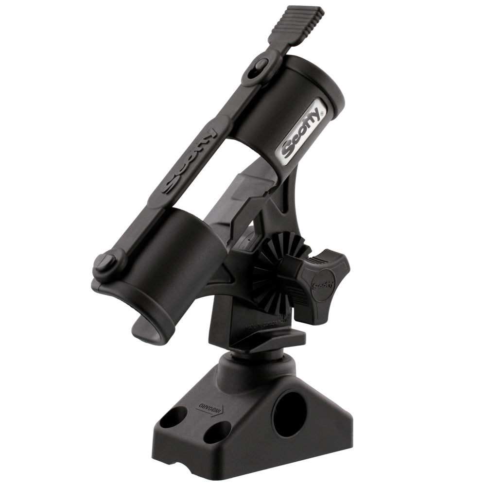Scotty 265 Fly Rod Holder with 241 Side/Deck Mount, Adjustable