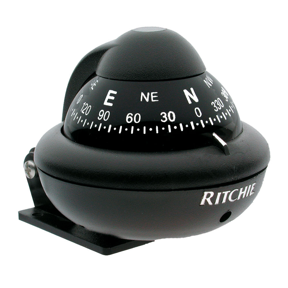 Ritchie RitchieSport X-10B-M Marine Compass, Bracket Mount, Black with LED
