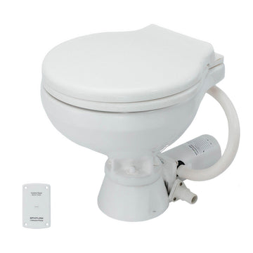 Johnson Pump AquaT Standard Electric Compact Macerator Marine Toilet, 12V