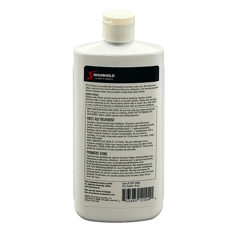 Shurhold Pro Polish Fiberglass Sealant and Polish, 16 oz.