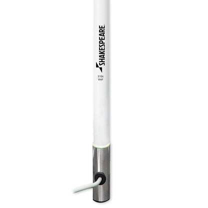 Shakespeare Classic 5104 VHF Marine Band Antenna, 4ft 3dB – White