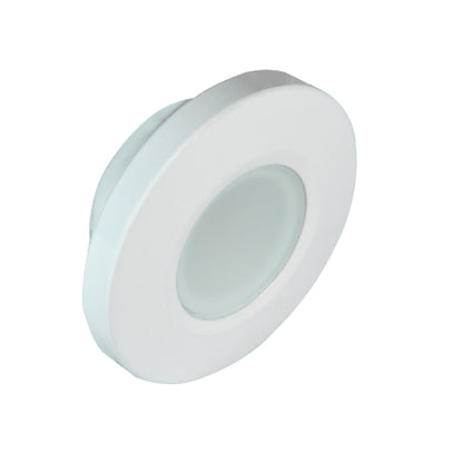 Lumitec Orbit Flush Mount LED Down Light, 4-Color, White Finish, Non-Dimming